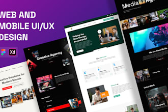 modern website, dashboard, and mobile app UI UX design