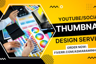 design an amazing youtube thumbnail