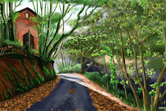 do a landscape painting contact me before making an order