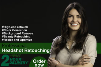 do your business headshot retouch and portrait retouching