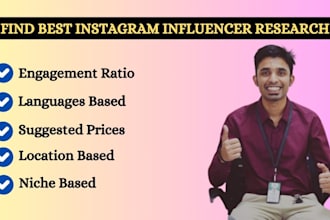 find the best instagram influencer research
