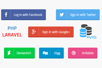 integrate google and facebook login using oauth for your website