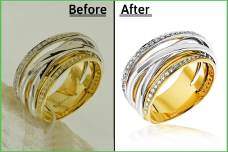 provide you jewellery retouching service with best quality