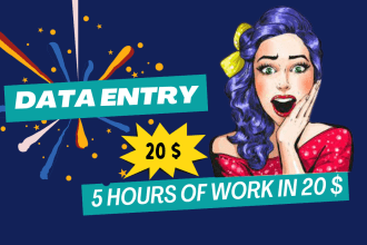 do data entry typing  retyping work and online surveys