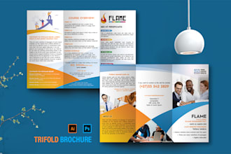 design a professional trifold brochure within 24 hours