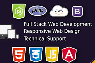 do full stack web development with nodejs html5 css javascript aws