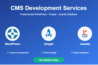 create cms website wordpress joomla drupal
