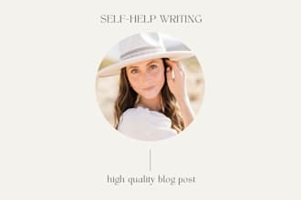 write self help blog posts