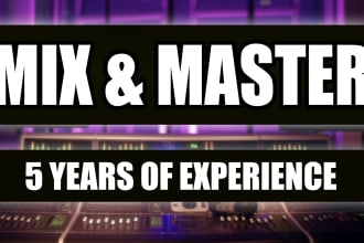 mix and master your hip hop, rnb, rap, drill song