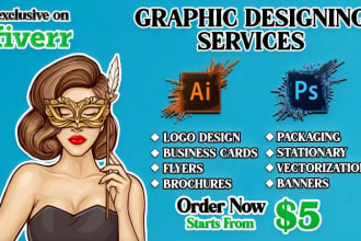 do graphic design work in adobe illustrator and adobe photoshop