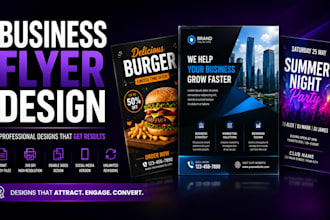 design a professional business flyer or event flyer