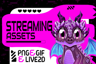 design assets or items for vtubers and streamers