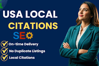 create 300 USA local citations for gmb ranking and local SEO