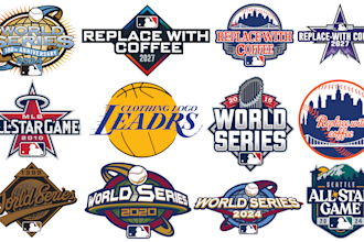 design custom nba, world series, mlb, all star and parody logo for your brand