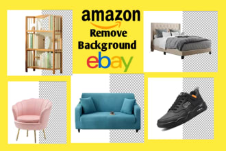 do 100 photos background remove for amazon ebay shopify product listing