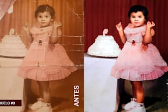 restore, retouch, repair, and colorize your old photo