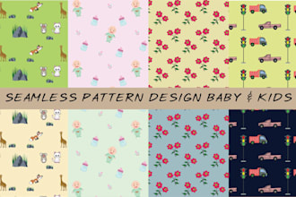 create pattern design for babies and kids