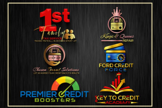 create modern repair and financial consulting logo
