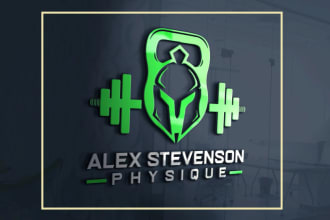 do unique fitness, gym, warrior and sports logo