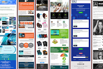 create responsive  mailgun or icontact or zoho email template