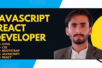 do frontend web development in javascript react js