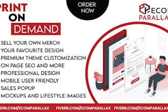 create a print on demand shopify store, shopify dropshipping store