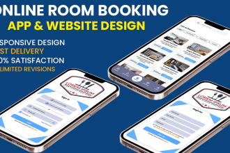 online hotel booking, restaurant hotel room app