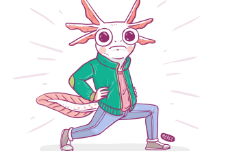 draw funny pet mascot character