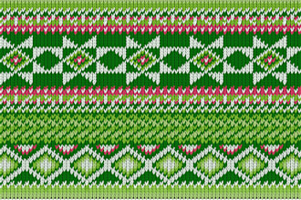 create unique vector knitted pattern
