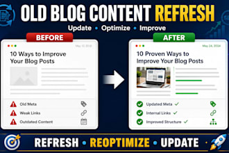 refresh old blog posts and optimize existing content for SEO