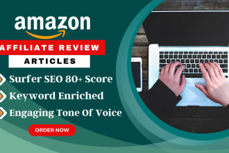 write SEO amazon affiliate articles and blog posts
