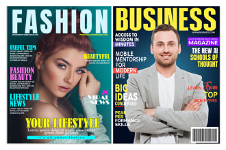 design eye catching magazine cover in 5 hours