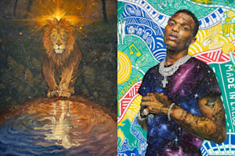 paint a custom hand painted realistic concept art of your idea