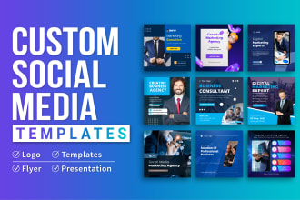 design instagram post, logo, templates, flyers, presentation in canva