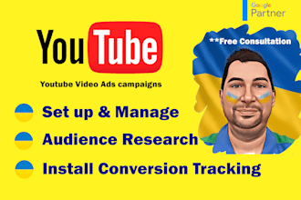 manage youtube ads campaign, video ads remarketing manager