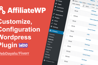 help with configure affiliatewp wordpress plugin