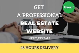 design real estate website, real estate landing page, wordpress website