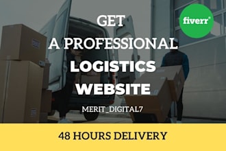 design logistics website, logistics landing page, logistics wordpress website