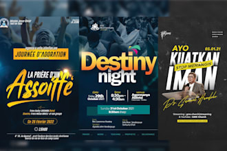 do awesome church flyer or event flyer