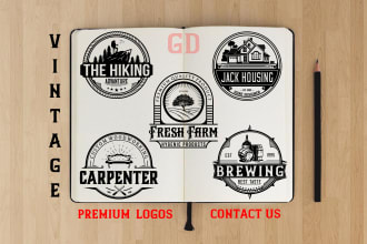 design a retro vintage logo