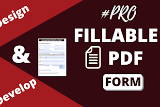 create fillable pdf form