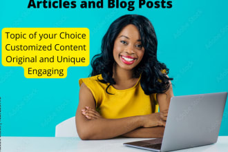 write your articles and blog posts