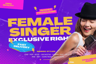 record professional female vocals for pop or edm song