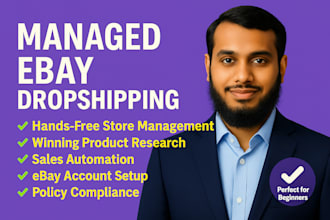 complete manage your ebay dropshipping store and automation