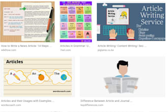 help in writing informative and engaging article writing