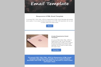 create responsive HTML email template