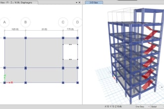 model, analyze and design rcc frame structure on etabs