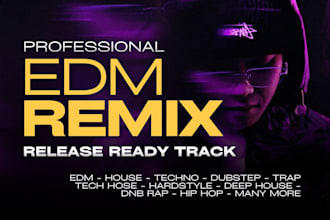 remix your song to edm, house, techno, afro beat and mashup