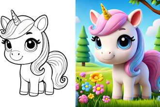 design KDP ready coloring book for kids and adults