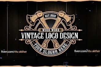 do vintage, retro logo design